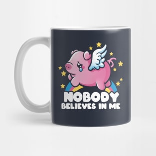 Sad flying piggy Mug